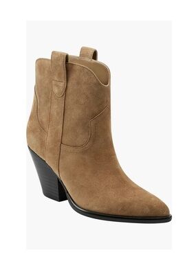 Marc Fisher LTD Marlie Western Ankle Boots Tan Medium Natural 101 Women’s 8.5